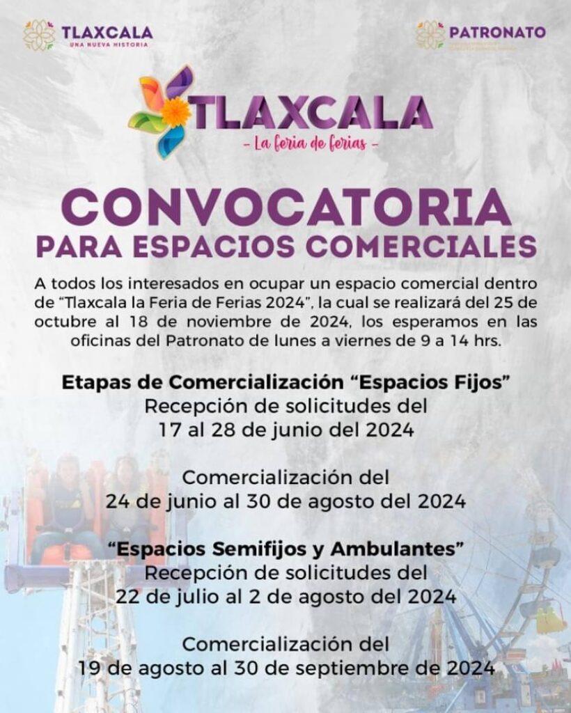 Feria de Tlaxcala 2024: espacios de venta